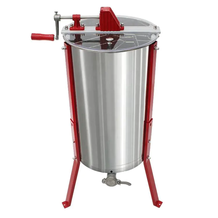 3 Frame Stainless Steel Manual Honey Extractor - Image 2