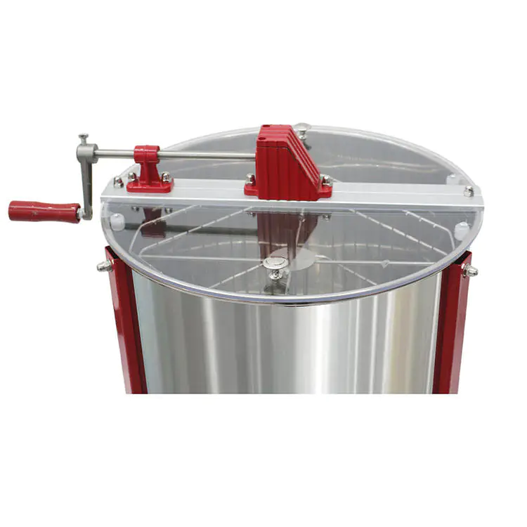 4 Frame Stainless Steel Manual Honey Extractor - Image 3