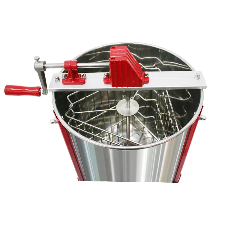 3 Frame Stainless Steel Manual Honey Extractor - Image 3