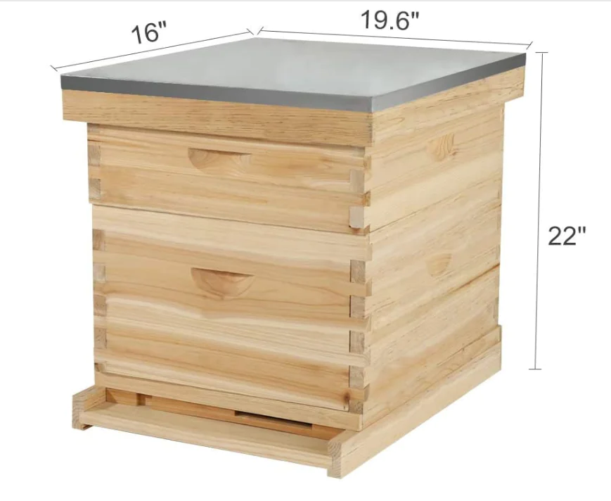 2 Layer Wax Coated Langstroth Beehive - Image 5
