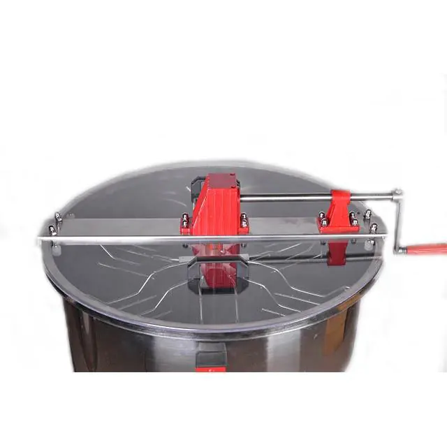 6 Frame Stainless Steel Manual Honey Extractor - Image 5