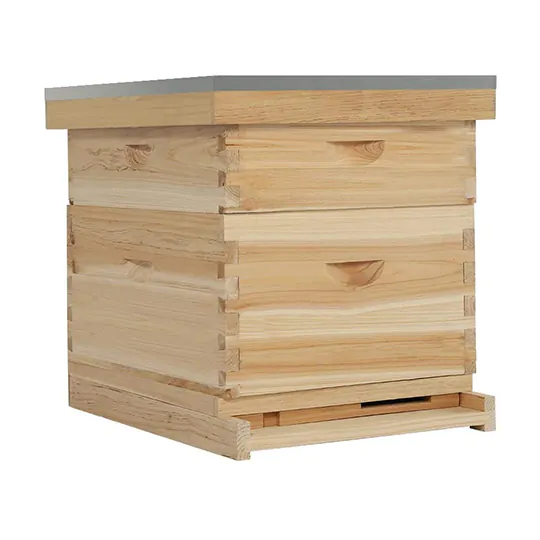2 Layer Wax Coated Langstroth Beehive