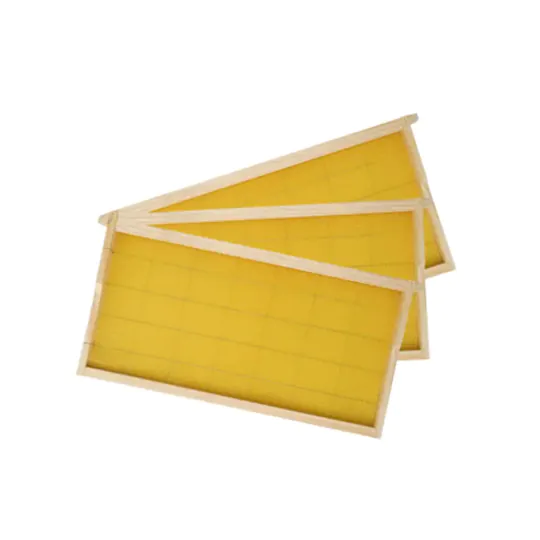 Wood Beehive Frame With Bee Foundation