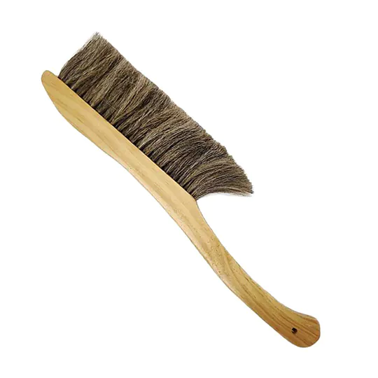 3 Row Wood Handle Horse Hair Bee Brush