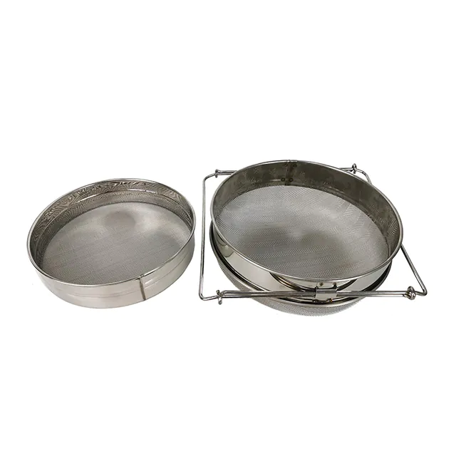 Stainless Steel Double Sieve Honey Strainer - Image 2