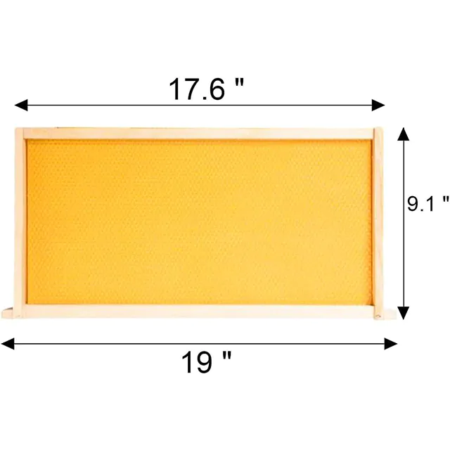 Wood Beehive Frame With Bee Foundation - Image 3