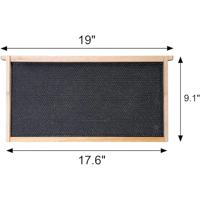 Wooden Bee Frame with Plastic Black Foundation - Image 3