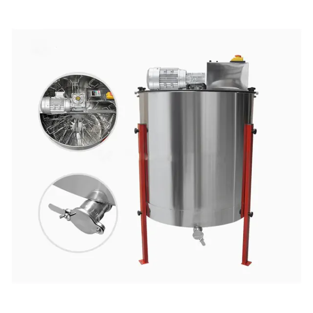 12 Frames Automatic Stainless Steel Electric Honey Extractor - Image 3