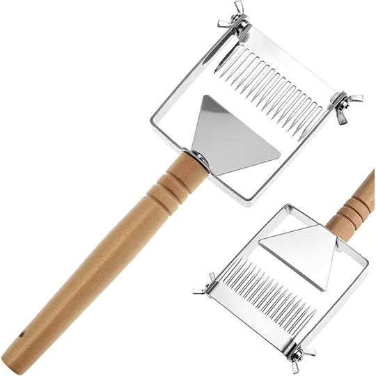 Stainless Steel Honeycomb Uncapping Fork - Image 2