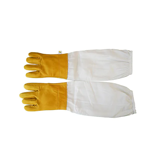 Long Sheepskin Bee Gloves - Image 4