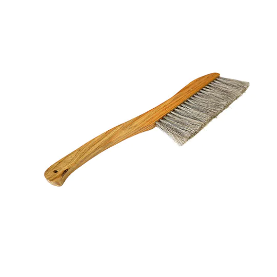3 Row Wood Handle Horse Hair Bee Brush - Image 4