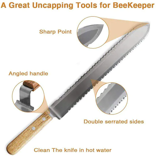 Serrated Honey Uncapping Knife - Image 2